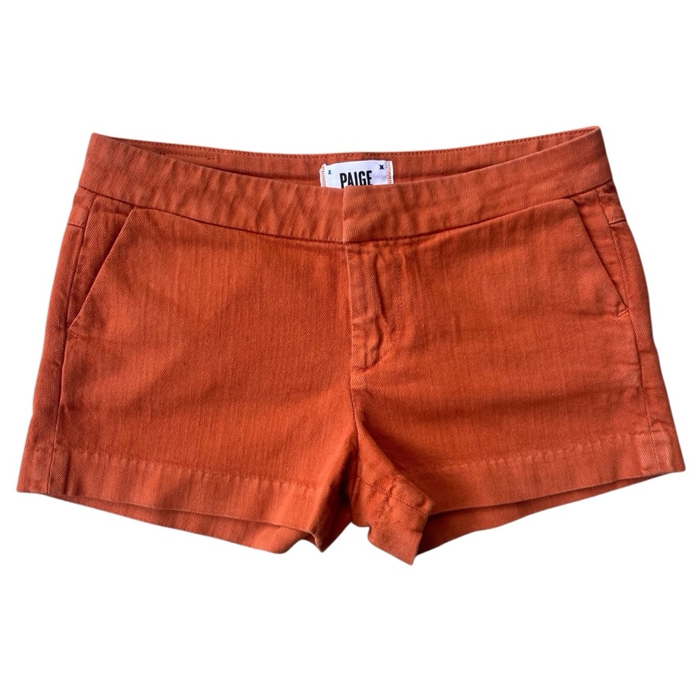 Paige Denim Burnt Orange Shorts Women’s Size 25 Cotton